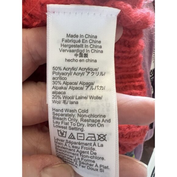 J Crew Women's Red Alpaca/Wool Blend Cable Sweater Vest Preppy Academia Sz XXS - Picture 9 of 9